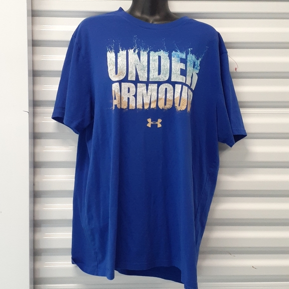 Under Armour Heatgear loose Rare Cracked Tee Shirt Size Xlarge - Picture 1 of 6